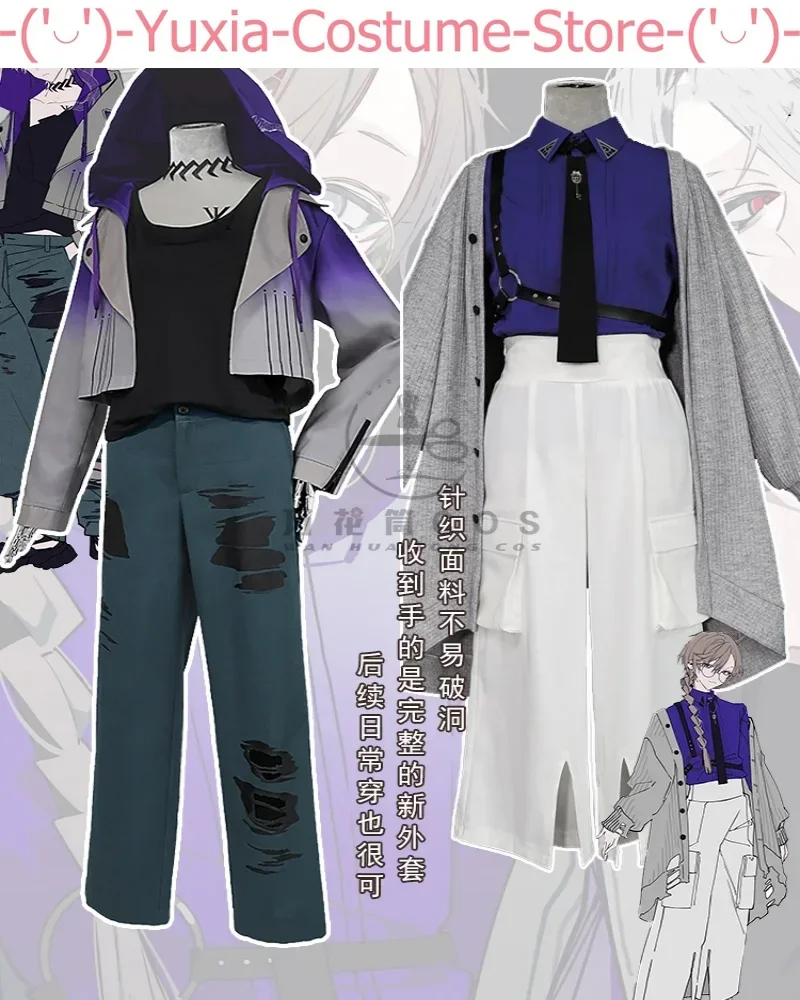 

Nijisanji Kuzuha Vtuber Kanakana Mufti Cosplay Costume Cos Game Anime Party Uniform Hallowen Play Role Clothes Clothing