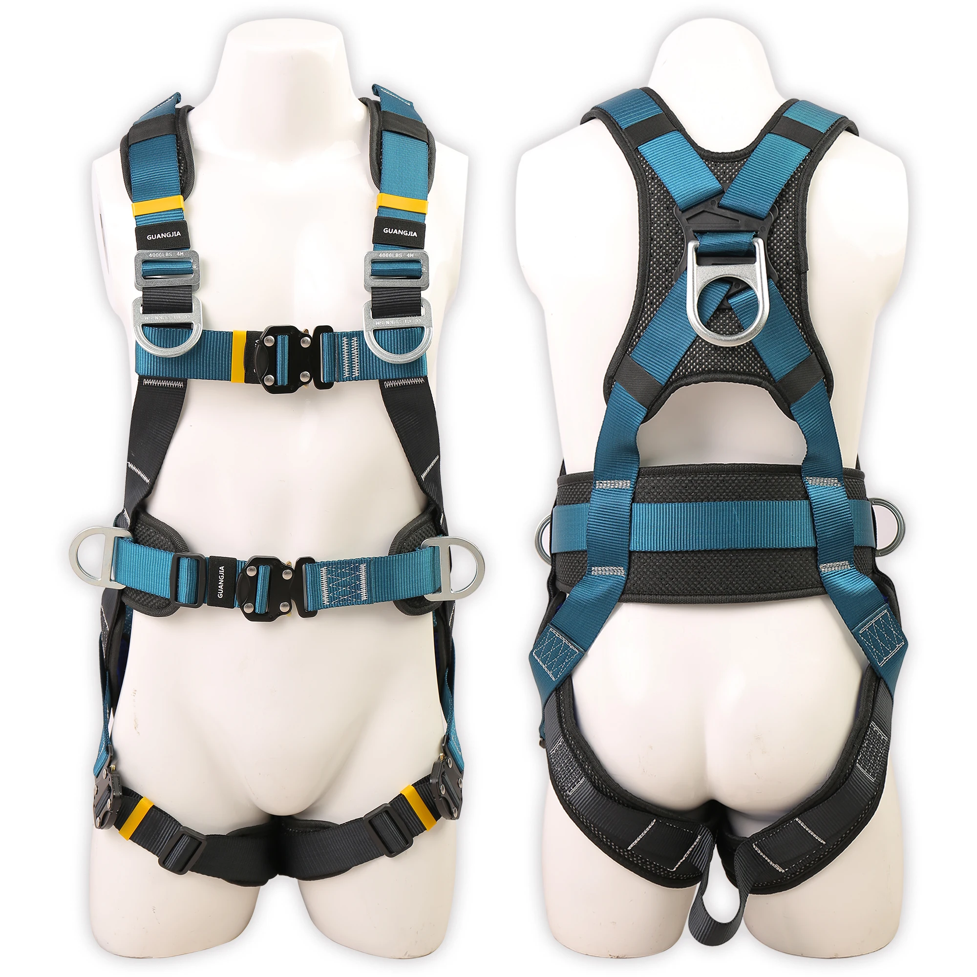 เข็มขัดนิรภัยแบบเต็มตัวสำหรับงานที่สูง ขายดี คุณภาพระดับมืออาชีพ ป้องกันการตก