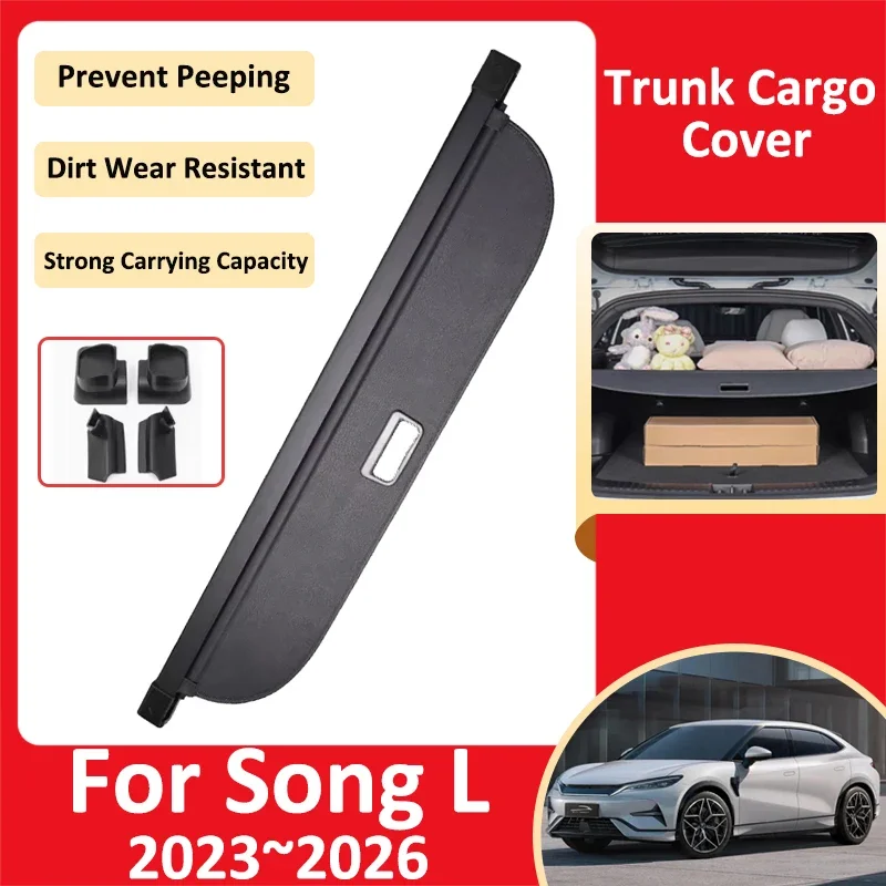 

Car Trunk Curtain For BYD Song L EV Song L DM-i 2023~2026 Luggage Storage Adjustable Partition Protective Cover Auto Accessories