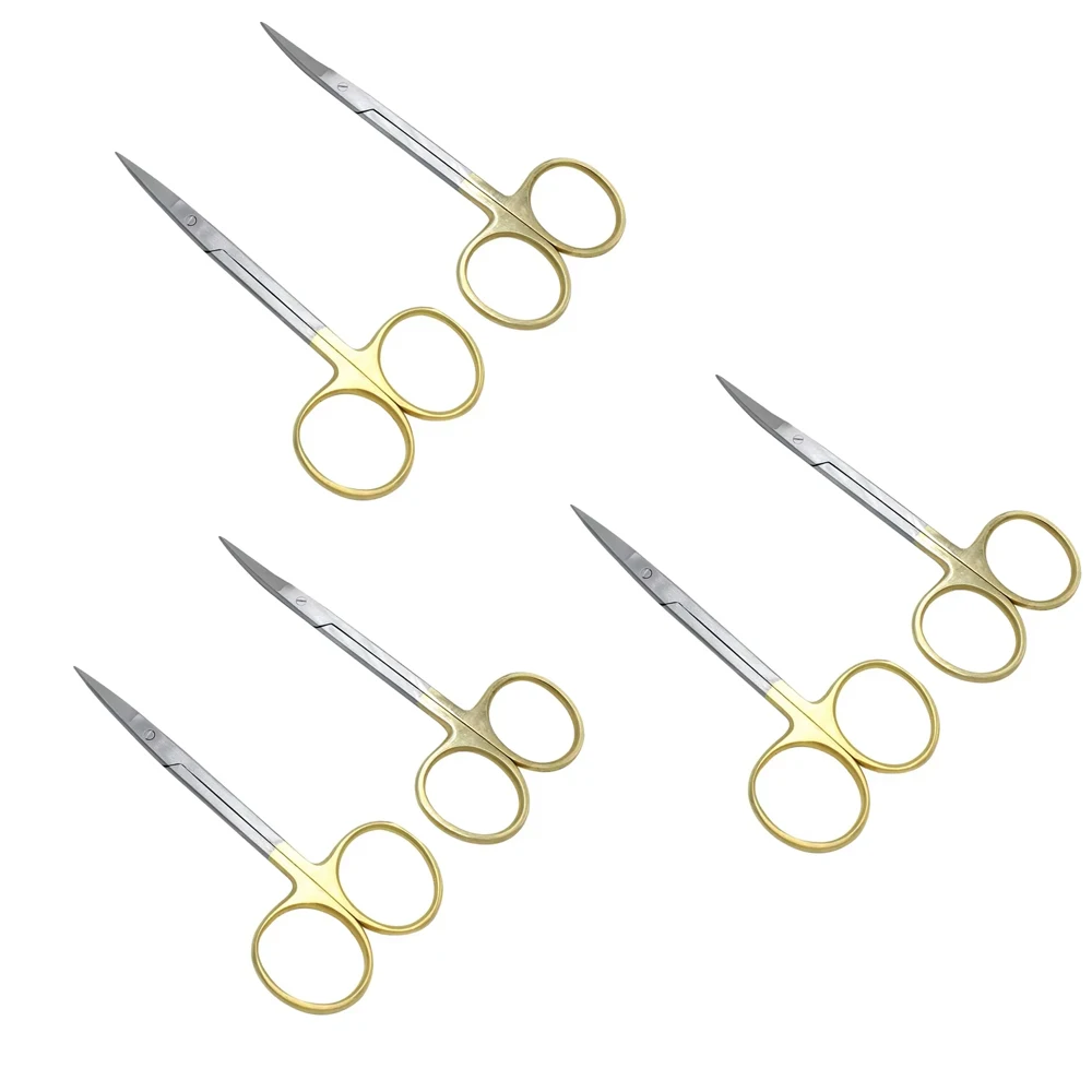 3 stücke Dental Und Medizinische Chirurgische Schere Zange Kit Gerade Gebogene Spitzen Wiederverwendbare Edelstahl Präzision Instrumente Werkzeuge