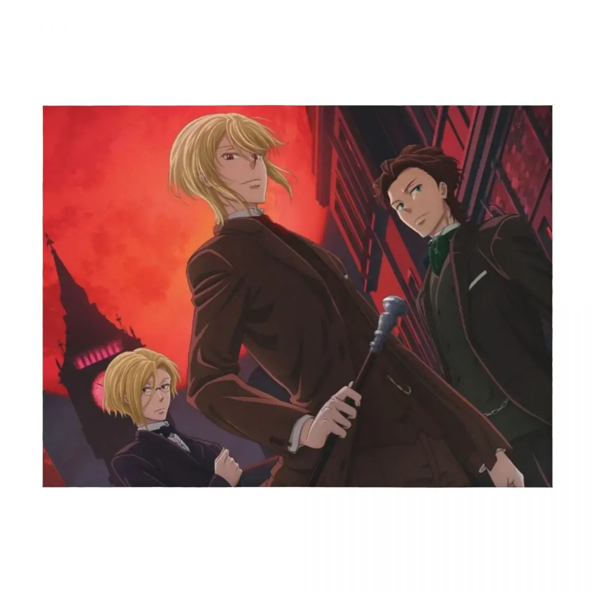 

Moriarty the Patriot Anime Throw Blanket Warm Comforter Blankets For Bed Thermal Blankets