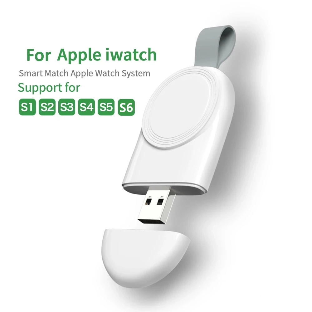 Creative Wireless Charger For Apple Watch 6 5 4 3 Se Series IWatch Accessories Portable USB Charging Dock Station For AppleWatch