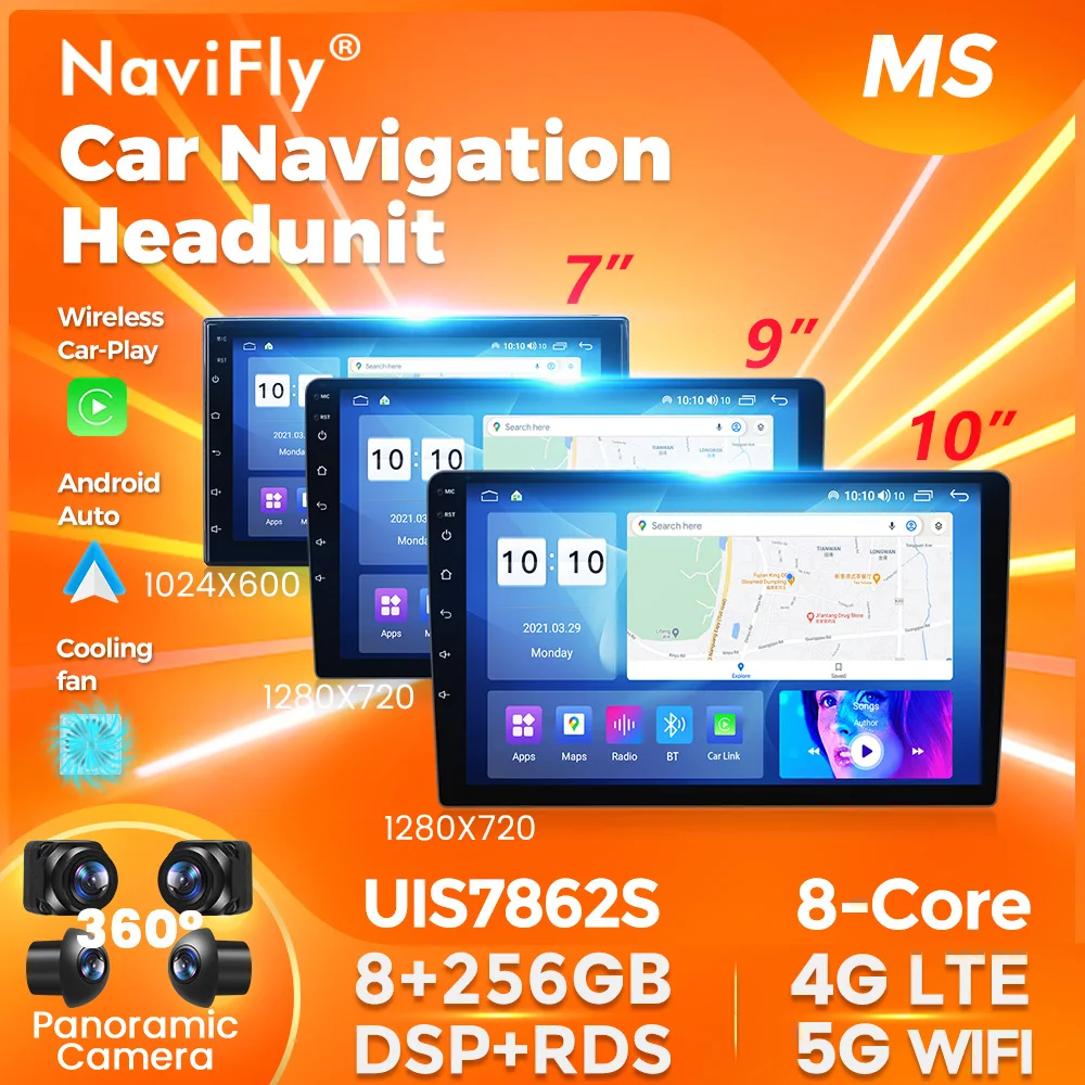 NaviFly 7862 Universal Android All-in-one Carplay Android Auto For