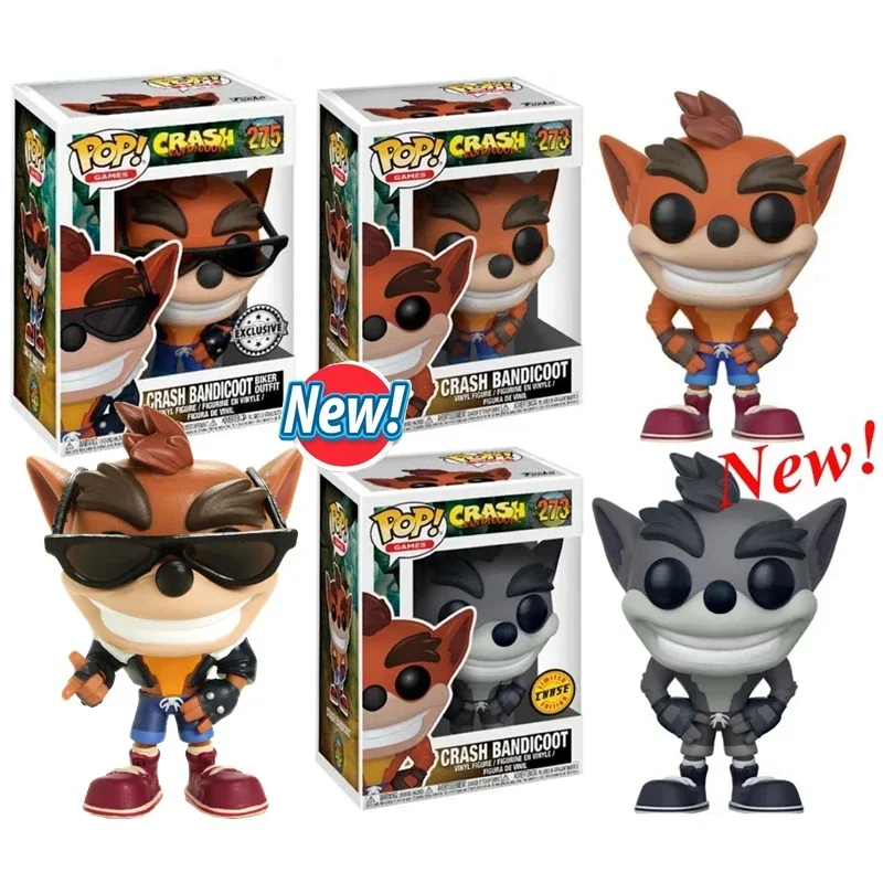 FUNKO POP Games Series Crash Exclusive #273 CRASH BANDICOOT #275 Vinyl Action Figure Dolls Toys for Children Birthday Gifts