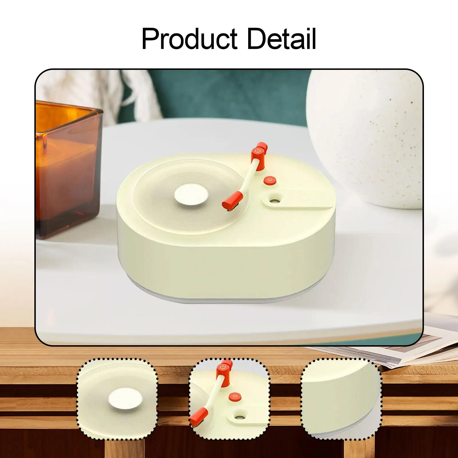 مشغل تسجيل على شكل مرطب الهواء الديكور كتم موزع الزيوت العطرية متعدد الاستخدامات لغرفة المعيشة سطح المكتب غرفة نوم اليوغا المنزلية