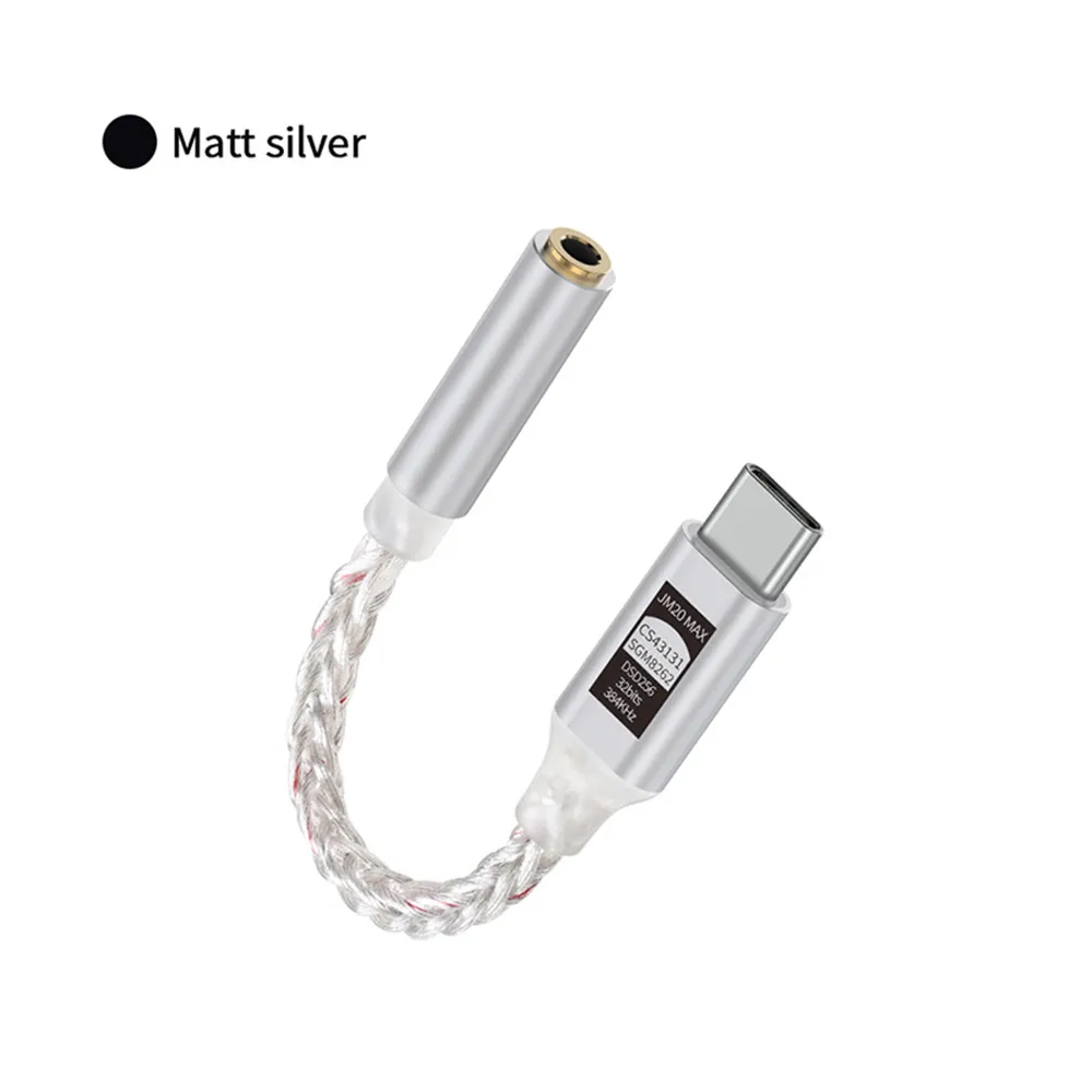 JCALLY JM20 Max CS43131 Typ C auf 3,5 mm HiFi DAC JM20 Digitale Audiodekodierung USB C Kopfhörer AMP Adapter für Android iPhone 15 16 – Detail 34