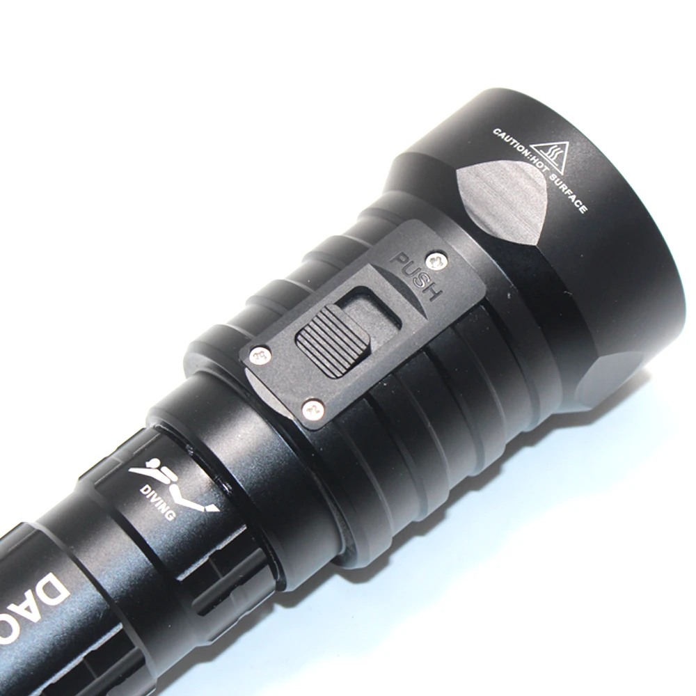 Waterproof IPX8 Professional Diver Light 4*L2 LED Diving Flashlight Tactical Scuba Underwater lighting 26650 Diving Light