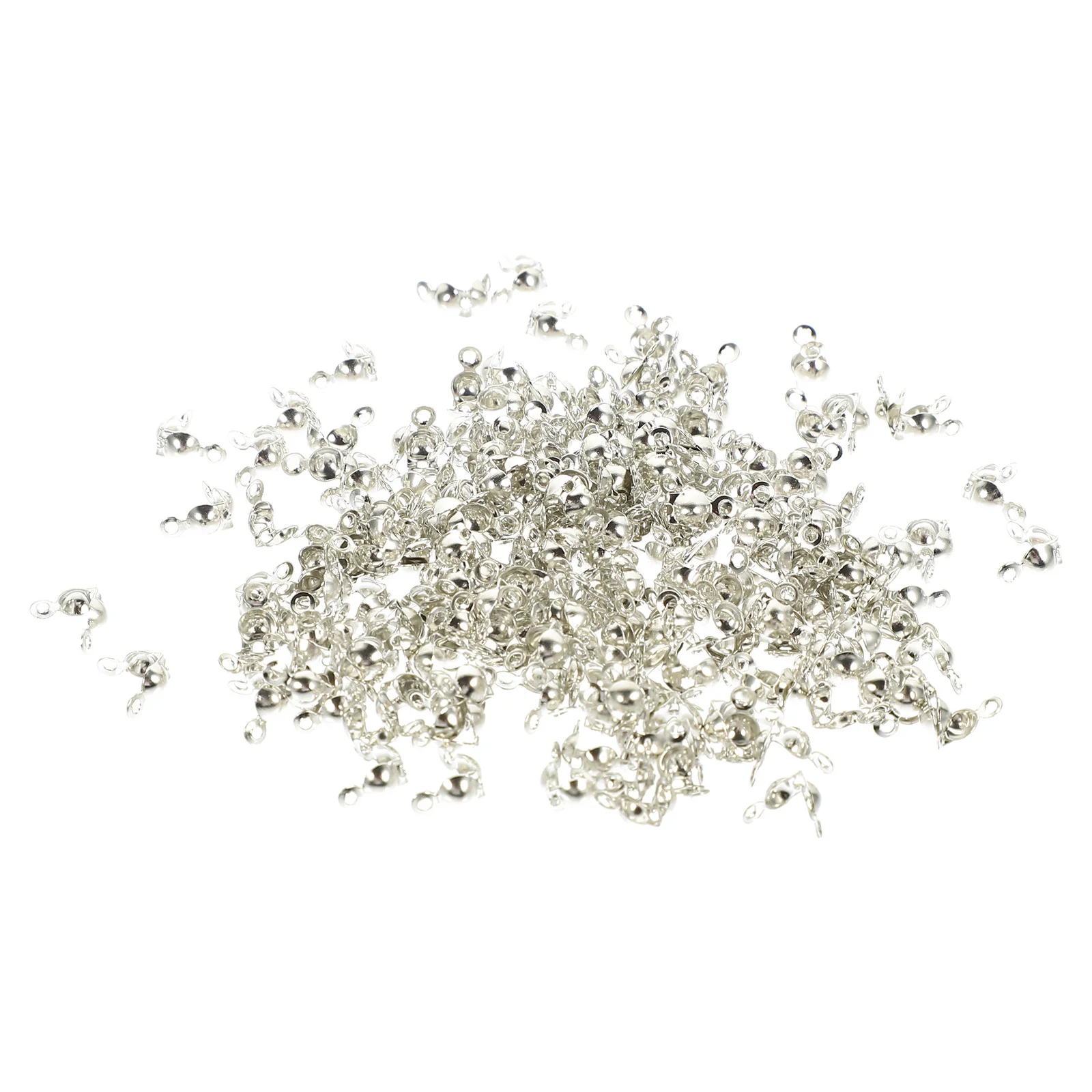 

300Pcs Premium Alloy Crimps Beads Easy Carry Jewelry Making Supplies for Bracelets Necklaces Crimps Beads Necklace Clasp