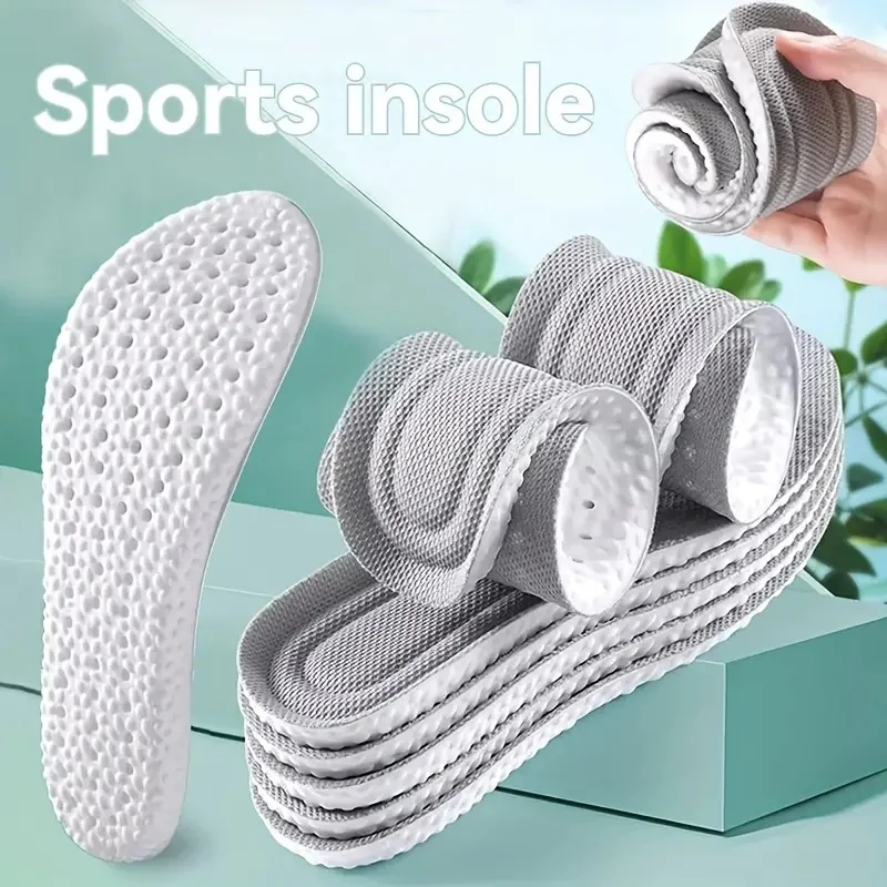 1 paire de semelles intérieures de Sport pour chaussures, coussin de semelle en mousse à mémoire de forme, absorbant les chocs, respirant, désodorisation, coussin orthopédique souple EVA