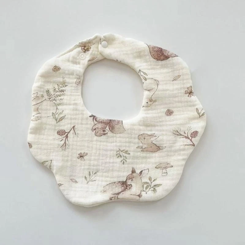 

Baby Feeding Bibs Drooling Apron Newborns Burp Cloths Bib Strong Absorbent Cotton Soft Baby Bibs Infant Supplies G2TD