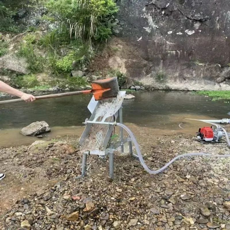 Gold mine cleaning machine hot-selling automatic  small alluvial gold mine separation equipment portable
