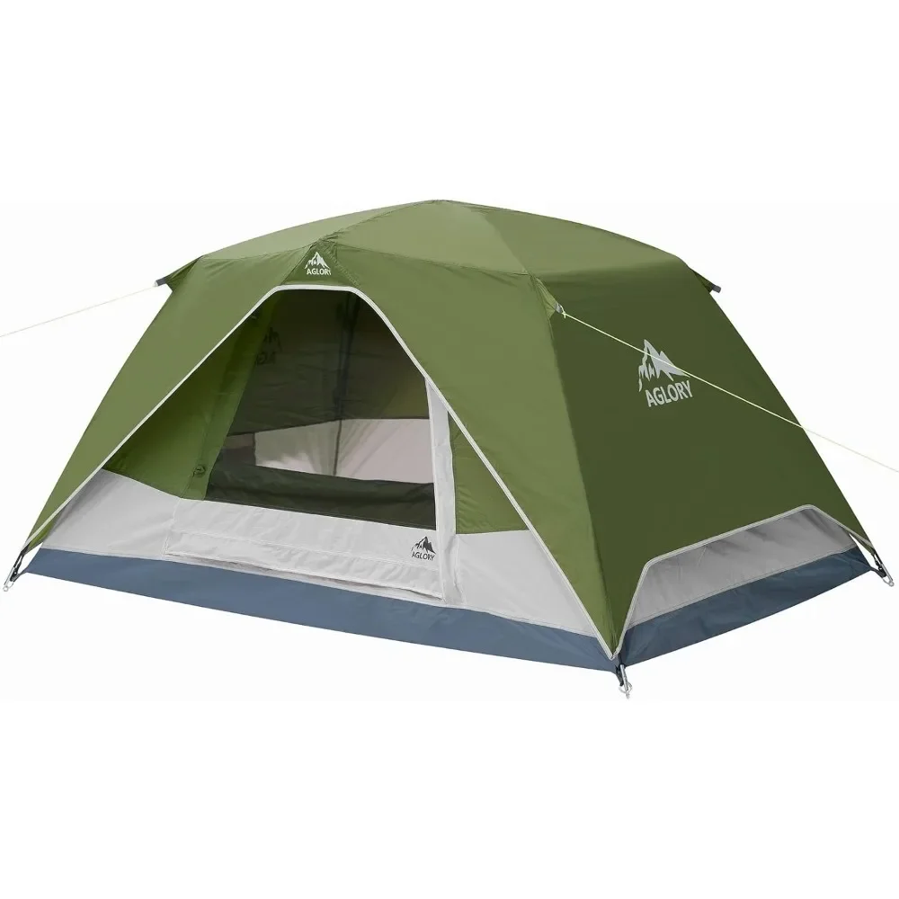 

Camping Tent with Rainfly, 2/4 Person Dome Tent,Waterproof Windproof Family Tent with Mesh Windows, Easy Set Up