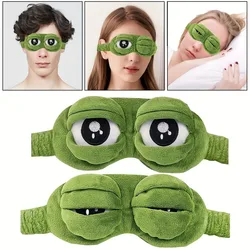 1pcs Cute Frog Sleep Eye Mask, Eye Protector, Lunch Break Shading Sleep Eye Mask, Soft & Comfortable Eye Mask