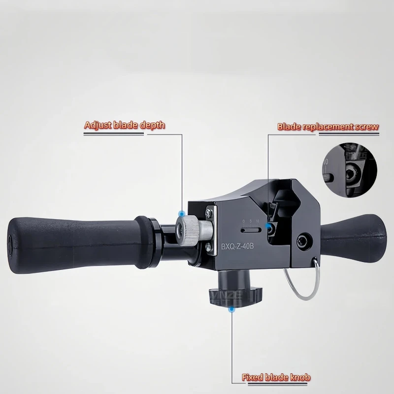 BXQ-Z-40B Rotating Stripper Cable Wire Stripping Clamp below 12-40mm+1pc Blade Extra
