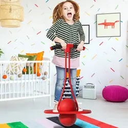 Bouncing Ball With Handle And Pump Balance Platforms Bouncy Jump PogoBall For Kids Playground Sports Workout Jumping Toy