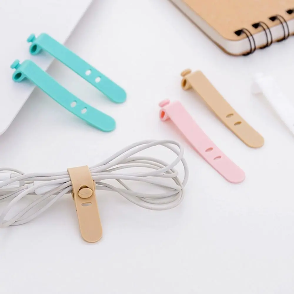 Ties Strap Home Office Supplies Multicoloured USB Cable Fastener Tape Wire Binding Strap Cable Organizer Cable Winder Ties