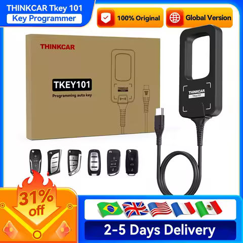THINKCAR TKey 101 Universal Car Key Programmer With 4 Anti-theft Modes 6 Remote Keys Super Chips for THINKSCAN 689BT/MUCAR 892BT