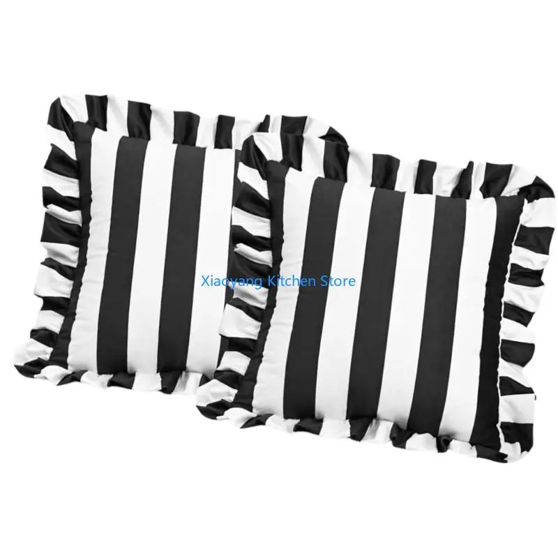 69HC 2PCS Outdoor Pillow Slipcovers Feature Invisible Zippers And Fade Proof Fabric