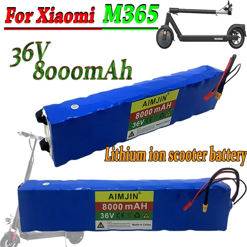 

100% 36V 8000mAh Scooter Battery Pack For Xiaomi Mijia M365 36V 8000mAh Battery pack Electric Scooter BMS Board for Xiaomi M365