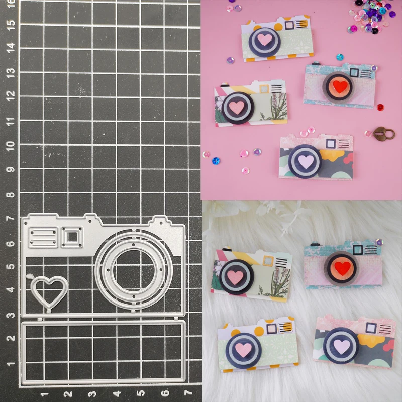 Camera Metal Cutting Dies Stencil Scrapbook Album Stamp Paper Card Embossing Decor Craft Knife Mould