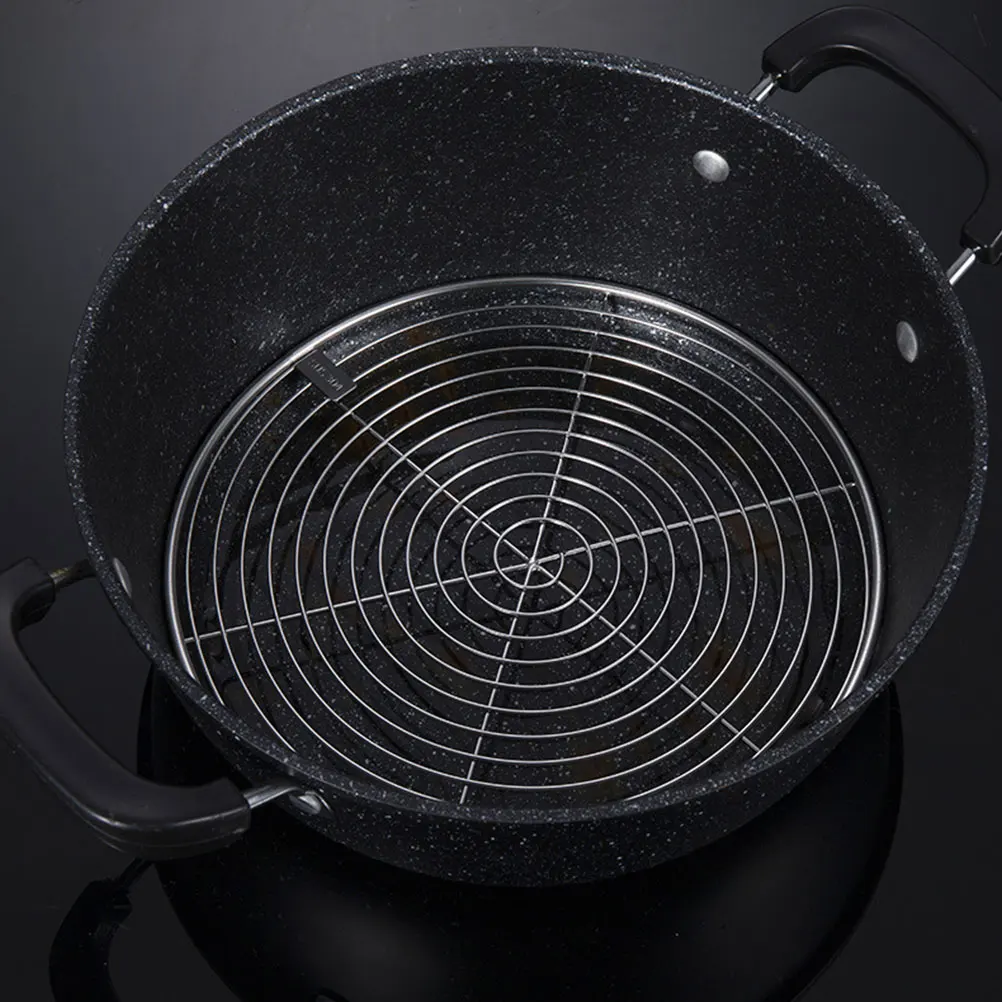 

Stainless Steel Steaming Tray Heat resistant Cooling Rack Cooking Pot Insert Steamer Plates Steam Food Vegetables Fruits Kitchen