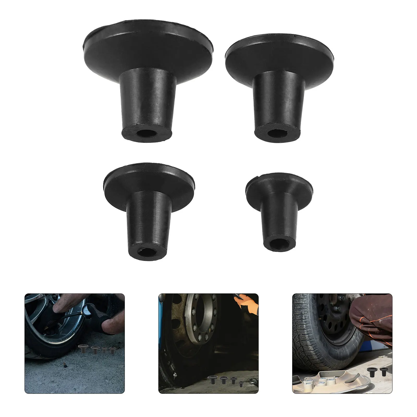 

4pcs Valve Lapper Suction Plate Automotive Repair Tool Durable Rubber Compact For Car Motorcycle Engine Valve Grinding Car Tire