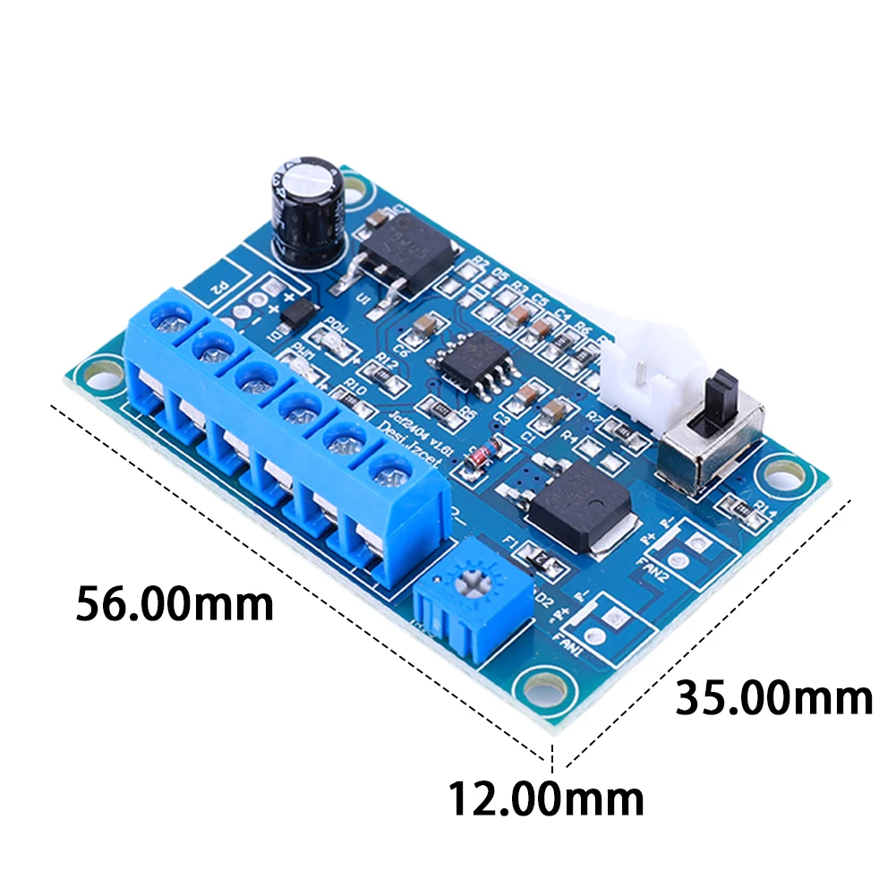 Control de temperatura del ventilador con Sensor, módulo de regulación de velocidad del ventilador del chasis con Cable 2/3/4, cc 12V 24V 4A