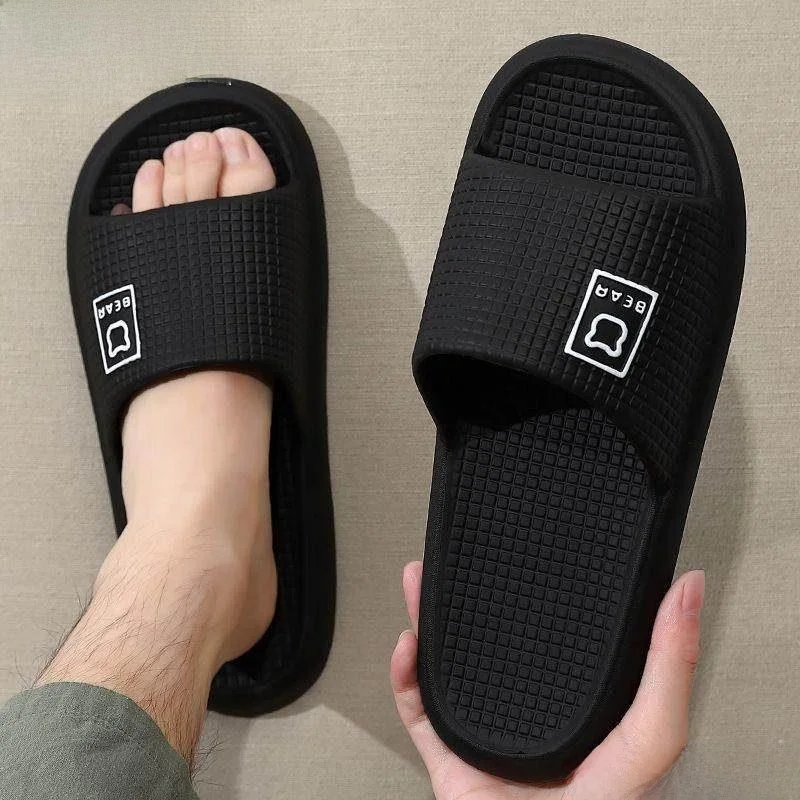 

Мужские уличные нескользящие летние тапочки больших размеров с защитой от запаха, высококачественные мокасины, удобные дышащие повседневные тапочки