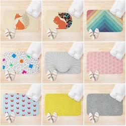 Rug Anti-slip Bath mats Bathroom Small Rug Shower Absorbent Foot Mat Kitchen Mat Bedroom Balcony Room Mat color room