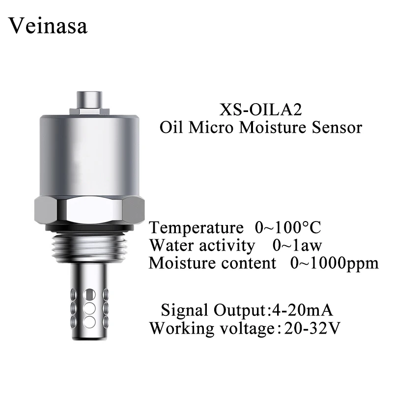 

XS-OILA2-4-20mA High Accuracy Oil Micro Moisture Sensor for Hydraulic Oil & Insulation Oil with 0~100C Temperature Range