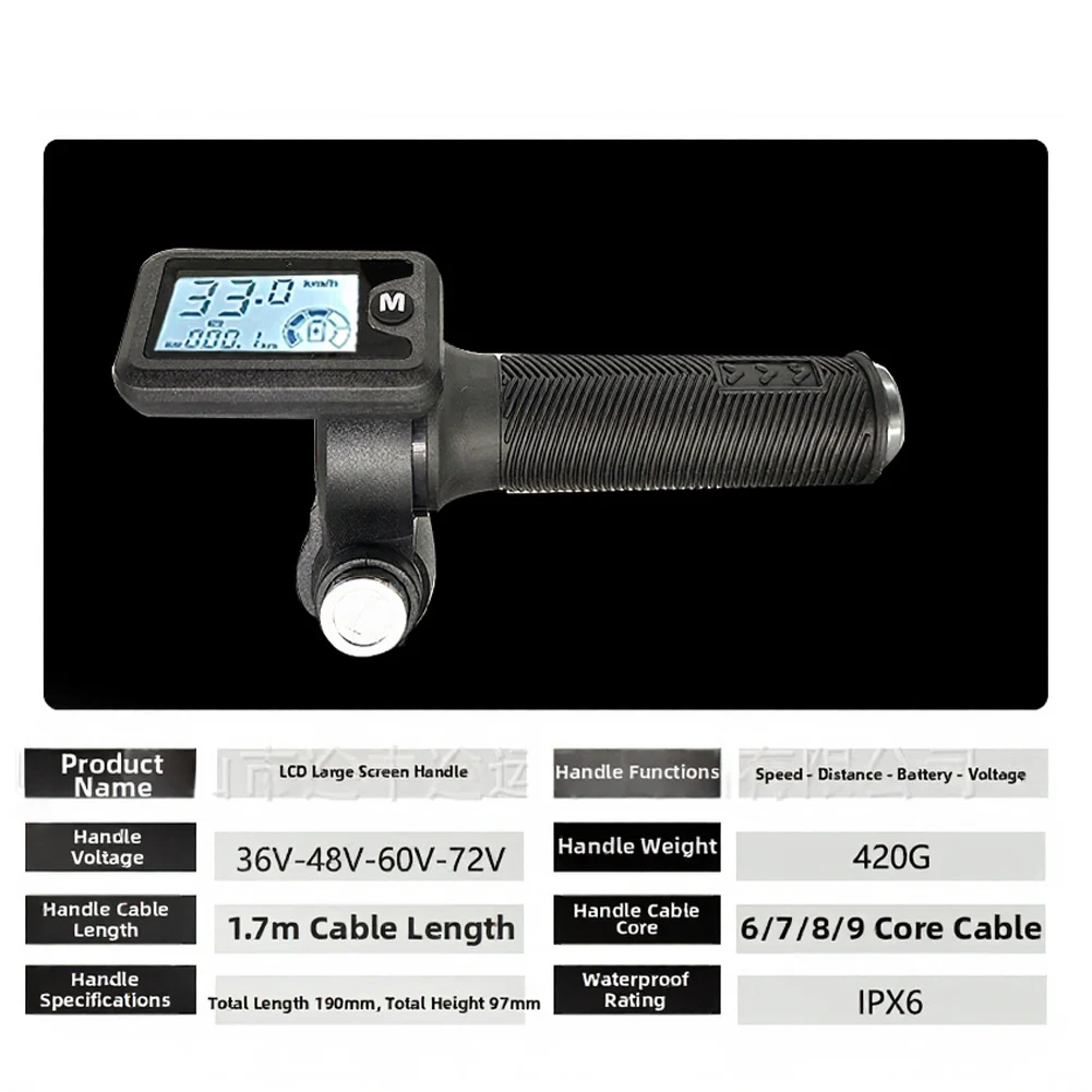 

Electric Vehicle Throttle Grip with 6-Pin Hall Interface for Ebike Scooter and Conversion Kit Applications Hall Signal Type