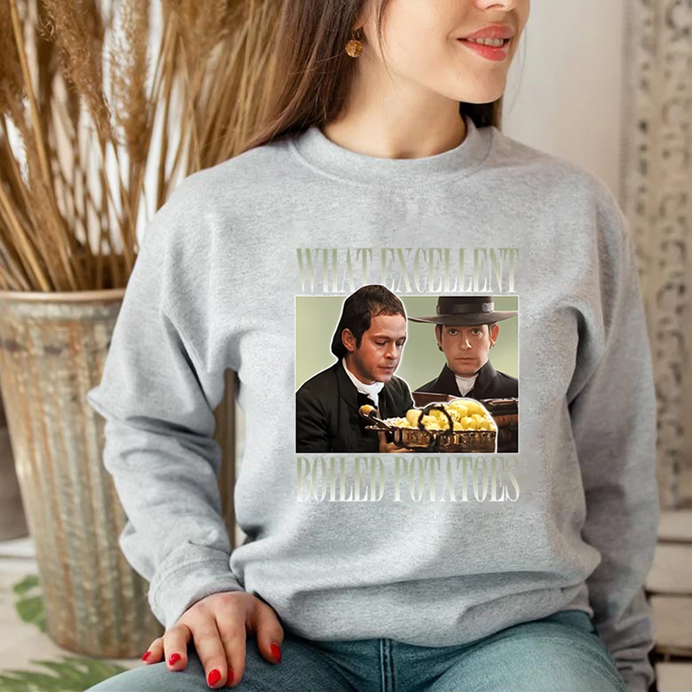 Zabawna bluza z gotowanymi ziemniakami Jane Austen Bluza z kapturem Duma i Przedszkodzenie Sweter Bookish Bluza unisex z długim rękawem