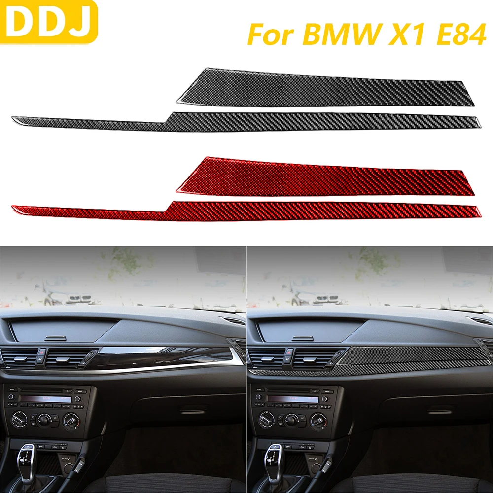 

Для BMW X1 E84 2011-2015 углеродное волокно, центральная приборная панель, накладка на приборную панель, аксессуары для салона автомобиля, декоративная наклейка