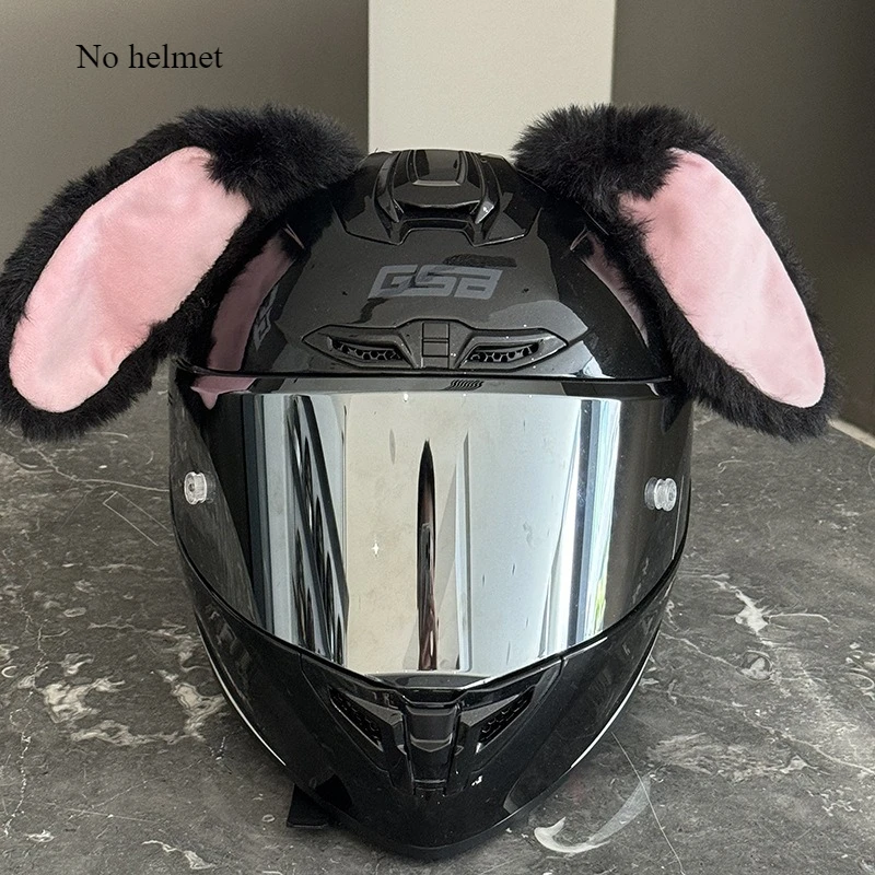 

﻿ Folding Ear Bunny Cat Ears Ski Helm Accessory Quick Release Accessories Capacetes Para Moto Motorcycle Helmet Decoration