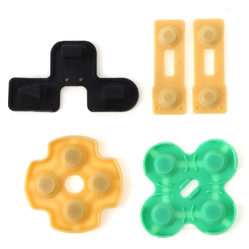 2 Sets Conductive Rubber Pads Silicone Buttons Contact Replacement For Sony Play Station  PS2 controller