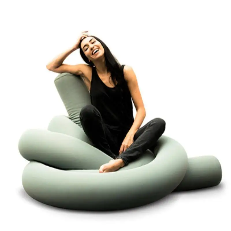 أريكة كسولة متغيرة من صوف الحمل قابلة للإزالة لغرفة المعيشة وغرفة النوم وبرامج إبداعية واحدة لمشاهير الإنترنت