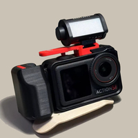 DJI action4/5pro action camera special street shot handle shutter extension rod, suitable for original base