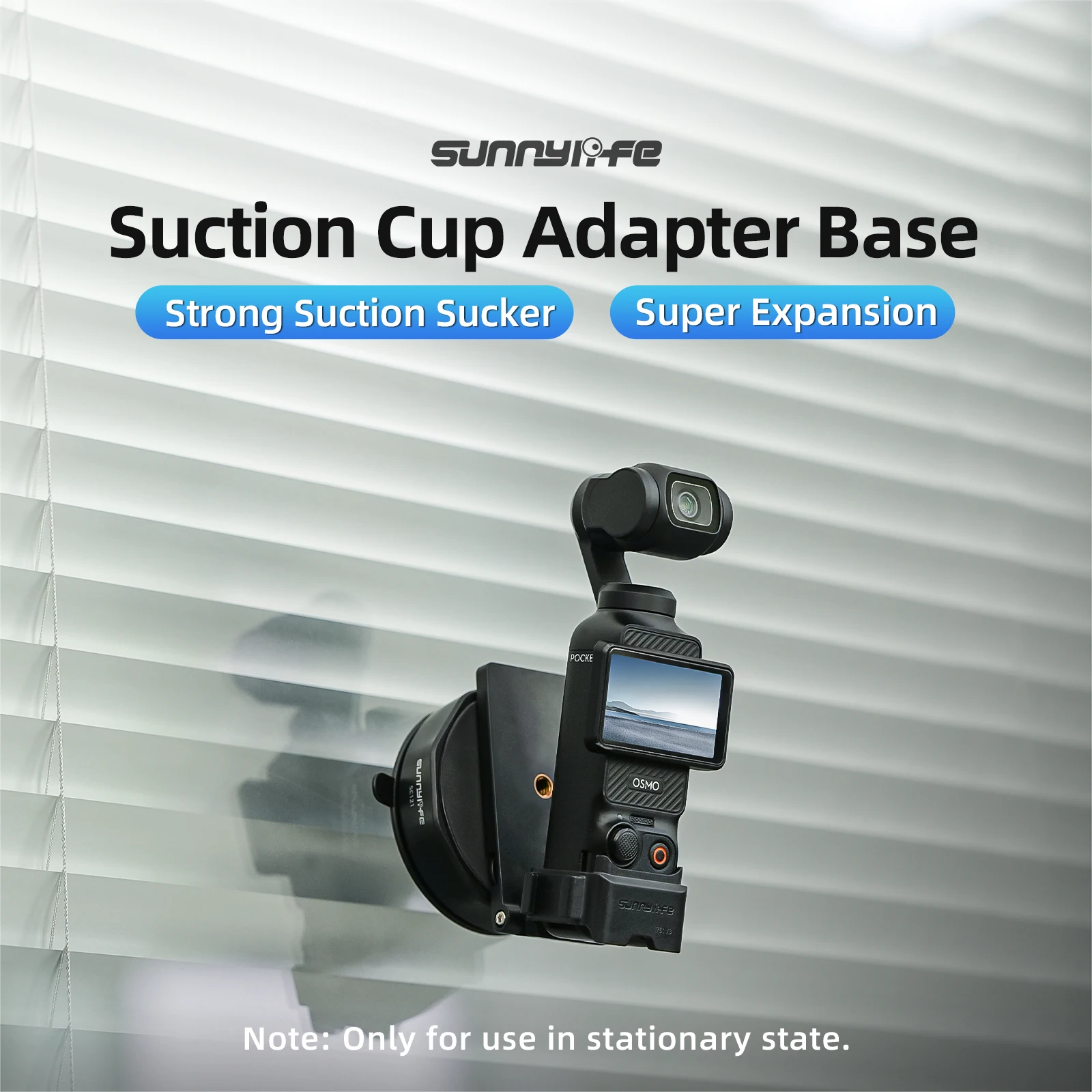 Universal Heavy-Duty Suction Cup Mount | Manual Twist-Lock & Spin-Formed Base for Action Cameras & Magnetic Accessories