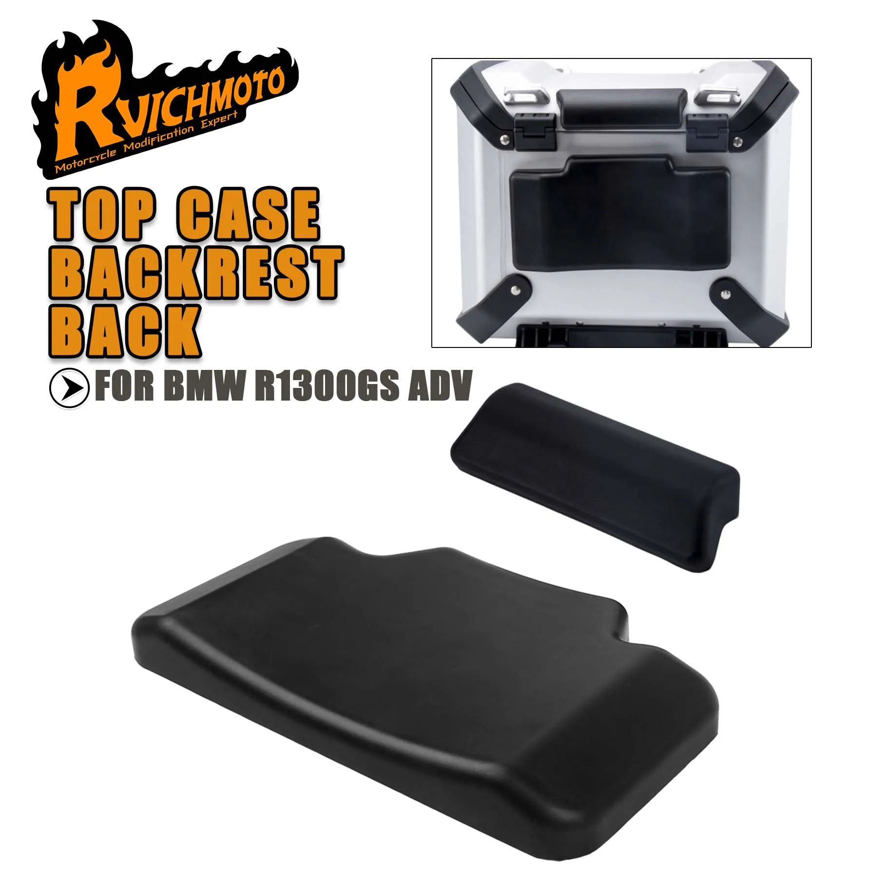 Motorcycle Top Case Backrest Back Pad Tail Box For BMW R1300GSA R1300GS ADV Rear Trunk Luggage Case Cushion Passenger Backrest