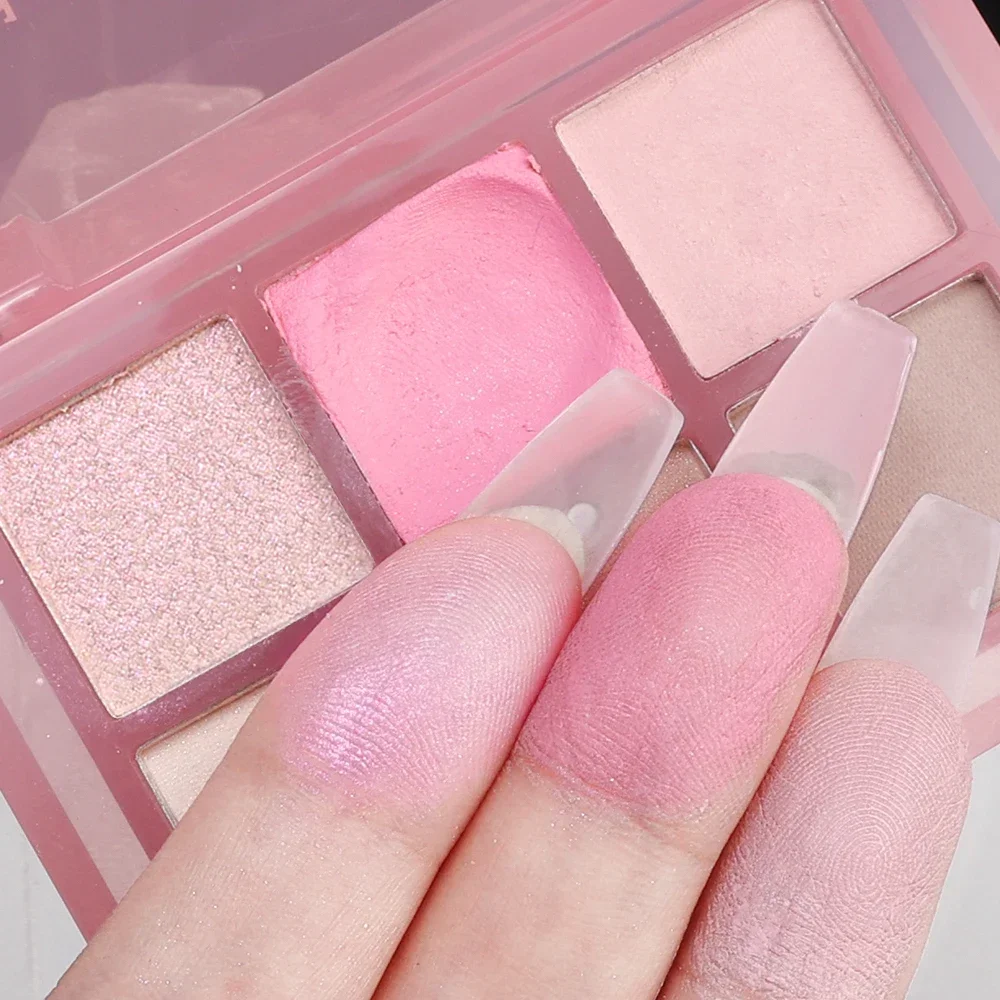 Sombra de ojos Rosa nacarada tierra desnuda, maquillaje coreano, resistente al agua, larga duración, brillo mate, paleta de sombras de ojos, pigmentos, cosméticos