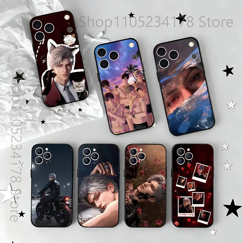 

S-sylus Love Deep Space Black Soft Case For iPhone 17 13 14 15 11 16 12 Pro Max Pro Max Plus E Air Mini Phone Cover Shell