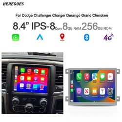 Carplay 2 din Android 13 Car Radio For Dodge Challenger Charger Durango RAM 1500 2500 JEEP Grand Cherokee Navigation stereo GPS