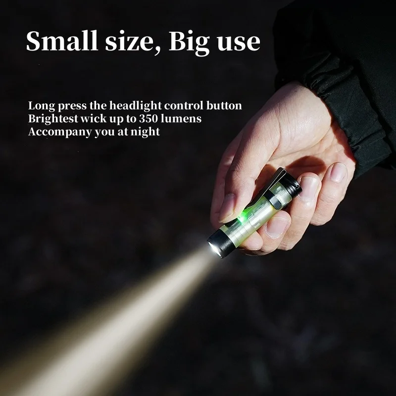 

Outdoor Mini Bright Flashlight With Dimmable Camping Magnetic Hook Keychain Luminous Body Neodymium Magnets Imanes De Neodimio