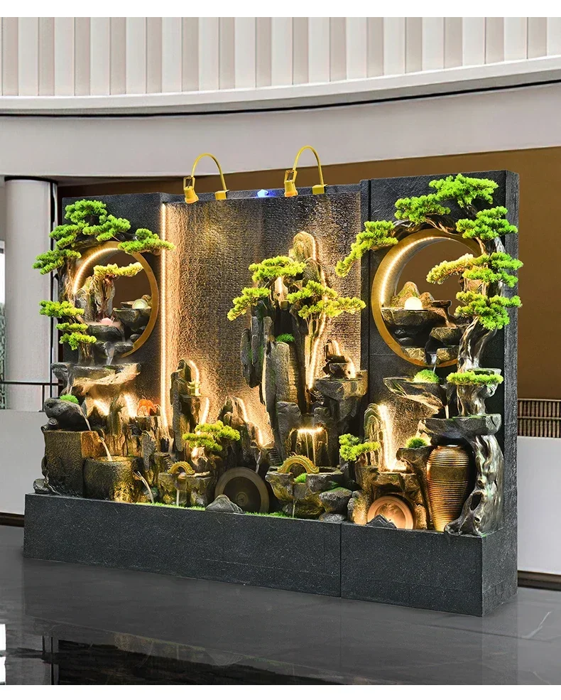 X188 Искусственное украшение для горы и фонтана, водная занавеска, настенная перегородка для отеля, клуба, открытый двор