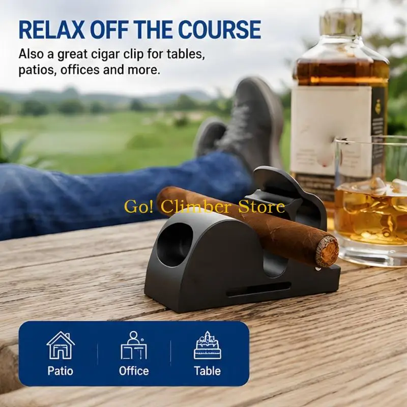 Q84C Clip-On Golf Cart Holder, Metal Course Rest Mount Tool