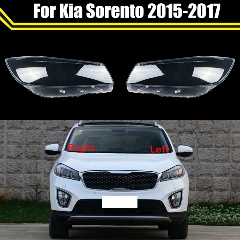 

Крышка передней фары для Kia Sorento 15-18, прозрачный абажур, стеклянная крышка для объектива