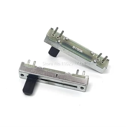 4 Piece 3.5CM 35MM B100K Mixer Sliding Potentiometer Straight Slide Fader Single Vertical 4 Feet Handle Length 10MM