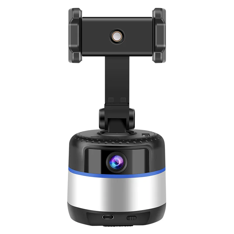 Smart mobile phone stand  AI face tracking selfie gimbal mount rotation 360 object tracking phone tripod stand