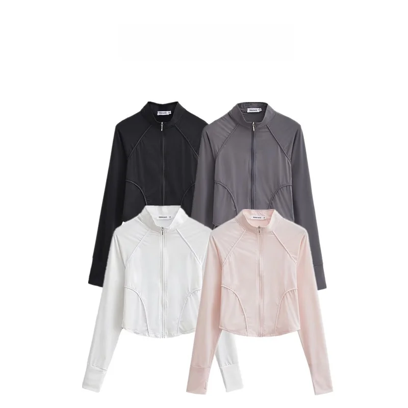 

Faionable, лето 2023, женское длинное пальто Sve Slim Fit с защитой от солнца, цветное пальто на молнии для поездок на работу