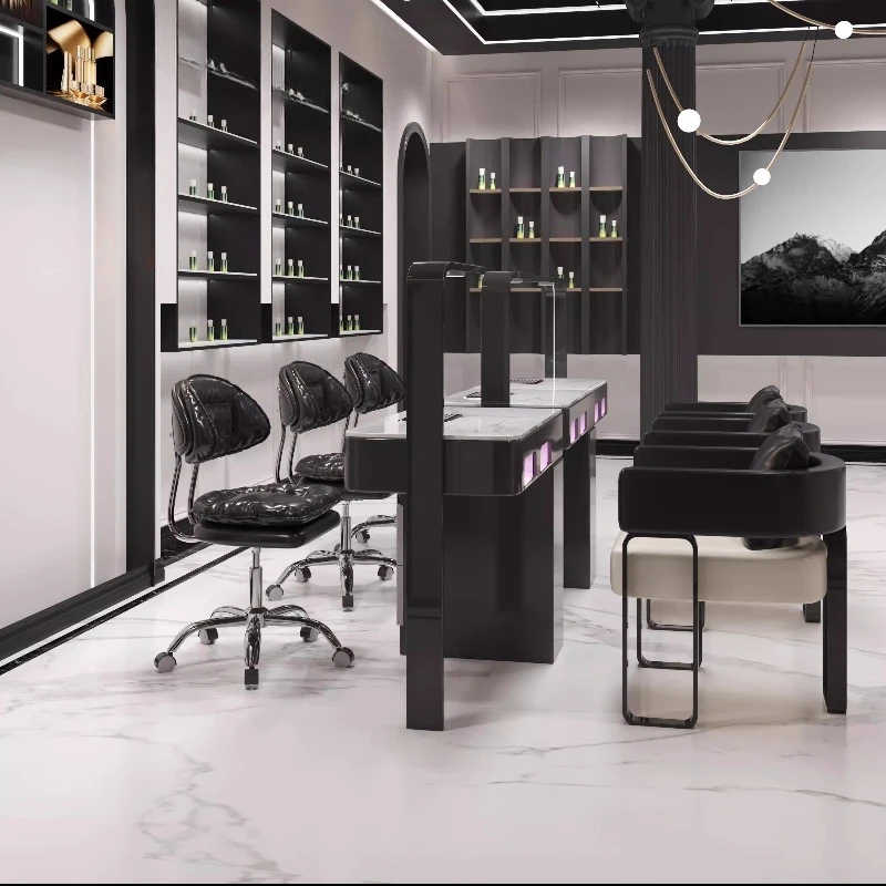 

Marble high-power vacuum cleaner, baking lamp, manicure table and chair set